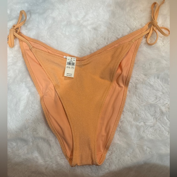 NWT Aerie Crinkle Cheekiest Tie Bikini Bottom - Picture 2 of 6